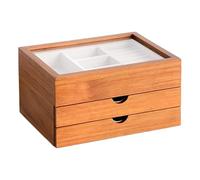 Harilla Scatola Portagioie a 3 Strati con Cassetti per Donna, Organizer per Gioielli, Espositore per Bracciali, Orologi, Orecchini, Scrivania