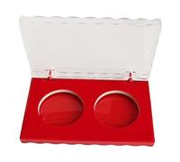 Harilla Scatola portaoggetti Protettiva per Esposizione Monete con Parte Superiore Trasparente, Porta Monete da per mostre, distintivi, Gioielli, per 4.5 Cm