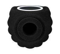 Harilla Schermo antivento per microfono, copertura insonorizzata per microfono, filtro acustico portatile per microfono, per casa, lavoro, doppiaggio dal vivo, Filtro Nero