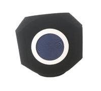 Harilla Schermo antivento per microfono, filtro antiriflesso fonoassorbente, professionale, schiuma protettiva acustica per cabina vocale interna ed esterna, Blu