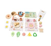 Harilla Set da Cucina per Bambini, Gioco di Ruolo, pentola, Padella, coordinazione Occhio-Mano, Giocattolo da Cucina per Bambini, Viaggio, Asilo, Festa