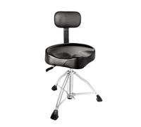 Harilla Sgabello con Schienale Ergonomico | Regolabile in Altezza, Imbottito, Sgabello per Batteria con Schienale, Sala Prove