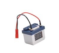 Harilla Simulazione di Allarme Basso RC Modello di Auto Decorazione Comoda Batteria per Auto RC per Tester Batteria Lipo per Cingolati 1/10, Bianco