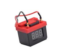 Harilla Simulazione di Allarme Basso RC Modello di Auto Decorazione Comoda Batteria per Auto RC per Tester Batteria Lipo per Cingolati 1/10, Nero