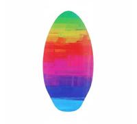 Harilla Skimboard Bambini Tavola Equilibrio Marino Coasting Resistente Poplar Legno Leggero per Spiaggia E Principianti Adatta a Intrattenimento All’aperto , 41 Inch , Colorful Sunset