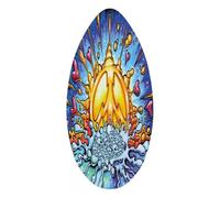 Harilla Skimboard in Legno, tavola da Surf per Uso Esterno, Adatta a Tutti, Energia