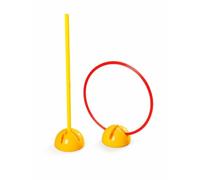 Harilla Soccer Training Marker per Esercizi Tecnici Calcistici con Base Riempibile d'Acqua Angolare Anello Agilità Ostacolo in Plastica Adatto per Scuola Calcio Allenamenti Parco Sport, 60cm