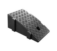 Harilla Soglia Rampa Antiscivolo Cuscinetto Gradino Assorbimento Urti Rampa Curb Pad Multifunzione Materiale PP Adatto per Veicoli Scale Esterni Accesso Casa, Nero