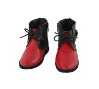 Harilla Stivali per Bambole BJD Stivaletti Scarpe Accessorio con Lacci Alla Caviglia in Pelle PU Fatti a Mano Realistica per Outfit in Esposizione Servizi , Rosso