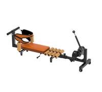 Harilla Stretching Machine Dispositivo di Estensione di Allungamento Attrezzo di Trazione Regolabile per Schiena Vita Anche E Gambe con Superfici Imbottite , Marrone