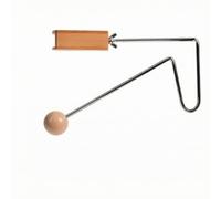 Harilla Strumento a Percussione con Corpo in Legno e Asta Metallico Risonante Strumento a Scuotimento Legno Durevole per Bambini