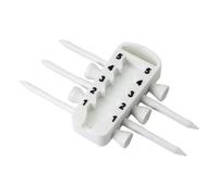 Harilla Strumento per l'altezza del Tee da Golf, regolatore dell'altezza del Tee, Swing Uniformi, Accessorio Regolabile, Dispositivo di misurazione, Bianco