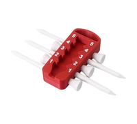 Harilla Strumento per l'altezza del Tee da Golf, regolatore dell'altezza del Tee, Swing Uniformi, Accessorio Regolabile, Dispositivo di misurazione, Rosso