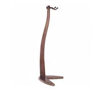 Harilla Supporto da Chitarra in Legno Massello Porta Chitarra Supporto da Pavimento Espositore per Strumenti con Culla Imbottita S a Forma Base Sirena No, Noce