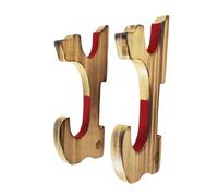 Harilla Supporto da Parete per Spade, espositore Compatto in Legno, Organizer per riporre Spade da Samurai wakizashi e Collezione, 2 Livelli Imbottiti