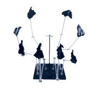Harilla Supporto Decorativo per Action Figure, Modello di Bambola, Base per Hobby, Leggera e Robusta, Creativo, Nero