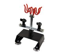 Harilla Supporto per aerografo Supporto per aerografo Accessori per colorazione di modelli Tavolo da banco per fino a 4 aerografi, Rosso Nero