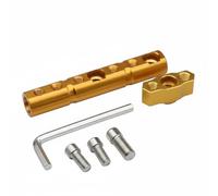 Harilla Supporto Specchio Supporto Manubrio Adattatore Prolunga Multifunzione Materiale Durevole Alluminio Spazio Ampliato Adatto per cicli E Biciclette Elettriche , Giallo