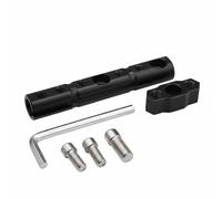 Harilla Supporto Specchio Supporto Manubrio Adattatore Prolunga Multifunzione Materiale Durevole Alluminio Spazio Ampliato Adatto per cicli E Biciclette Elettriche , Nero