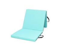 Harilla Tappetino Pieghevol Materassino Allenamento Ginnastica Stretching Tappeto Esercizi Pavimento Schiuma 5 Cm Chiusura Tripla Impugnature Laterali Adatto, Verde Chiaro, 180 60 5 Cm