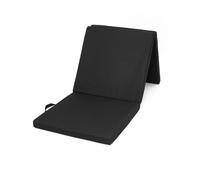 Harilla Tappetino Pieghevol Materassino Allenamento Ginnastica Stretching Tappeto Esercizi Pavimento Schiuma 5 Cm Chiusura Tripla Impugnature Laterali Adatto, Nero, 180 60 5 Cm