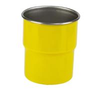 Harilla Tazza da Campeggio Bicchiere da Acqua Tazza Portatile da Viaggio Bicchiere da Esterno in Acciaio Inox 304 con Base Stabile Adatta a Gite Fuori Porta, Giallo