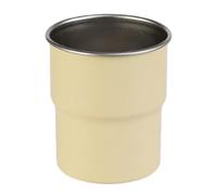 Harilla Tazza da Campeggio Bicchiere da Acqua Tazza Portatile da Viaggio Bicchiere da Esterno in Acciaio Inox 304 con Base Stabile Adatta a Gite Fuori Porta, Beige