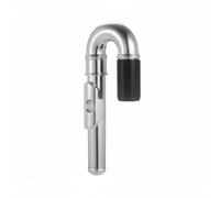 Harilla Testata Flauto Bambini Testina Curva Bocchino Ricambio Acciaio Inox Lucidato Design Curvo per Postura Rilassata Supporta l'Apprendimento Adatta Concerti Scuola 15cm