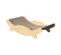 Harilla Tiragraffi per Gatti in Legno, Mobile per Affilare Artigli E Riposare, 49x31x13cm