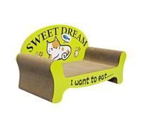 Harilla Tiragraffi per Gatti Letto Lounge Mobile per Gatti Gioco da Interno Postazione Rialzata in Stile Moderno Adatto per Arredare Il Soggiorno E per, Verde