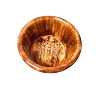 Harilla Vasca da bagno massaggio piedi di lavaggio del secolo lavabo lavabo rotondo vasca da bagno vasca in legno in legno barile per regalo, 26x40 Cm