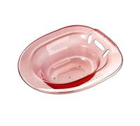 Harilla Vasca da bagno Sitz per sedile WC Vasca da bagno Sitz Sedile ampio Anti troppopieno Sedile ergonomico Bidet Ciotola più profonda Universale per donne, ROSA