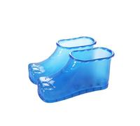 Harilla Vasca per pediluvio compatta con design cilindrico alto, scarpe SPA per piedi, massaggio, pediluvio, Blu 15cm Altezza