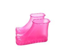 Harilla Vasca per pediluvio compatta con design cilindrico alto, scarpe SPA per piedi, massaggio, pediluvio, Rosa 19cm Altezza