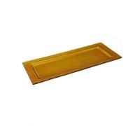 Harilla Vassoio con Base Piatta Professionale | Espositore Rettangolare per Dolci, Moderno, Vassoio da Esposizione per Pasticceria, Hotel, M, Giallo