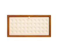 Harilla Vassoio portaoggetti per Gioielli, Organizer Vuoto in Microfibra per Diamanti, Gemme, Perline sciolte, per in cassetti, Beige Punteggiato