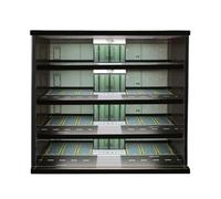 Harilla Vetrina espositiva per modellini di Auto pressofusi in 1:64 con Luce, Garage Multifunzionale da Collezione a 5 Livelli