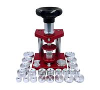 Harilla Watch Back Case Closer Orologio Strumento Pressa Vite con Matrici Utensile Chiusura Fondello Cassa Accessorio Manutenzione Orologiaio in Acciaio Lega, 25 Muore