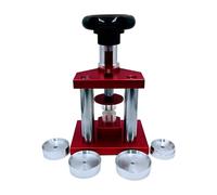 Harilla Watch Back Case Closer Orologio Strumento Pressa Vite con Matrici Utensile Chiusura Fondello Cassa Accessorio Manutenzione Orologiaio in Acciaio Lega, 4 Muore