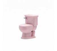 Harilla Wc Miniatura in 1/64 Compatto | Resistente All'usura, Statuetta di wc Miniatura, Completo, Set da Bagno per Casa Delle Bambole, Diorama, Plastici