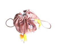Harilla Zaino Sacca per Ginnastica con Stampa Borsa Porta Palla Danza Organizer Accessori Sportivi in Velluto Leggero con Chiusura a Coulisse Adatto a Donne S, Chocolate S