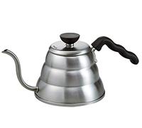 Hario Bollitore a collo d'oca V60 "Buono" da 1,0 l, in acciaio inossidabile, argento