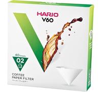 Hario, Confezione di filtri in Carta per caffè, VCF-01-100M, White, Size 02-40pcs