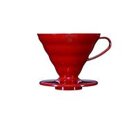 HARIO Gocciolatore per caffè trasparente VDR-02R V60, 02, rosso, per 1-4 tazze