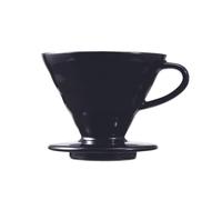 Hario KDC-02-B V60 Dripper caffè trasparente 02, modello Kasuya, 400 ml, nero