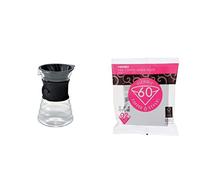 Hario V60 Drip Decanter (Japan Import) & VCF-02-100W Filtri per caffè - NUOVO