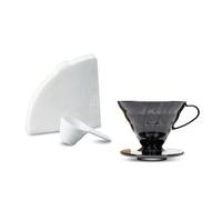 Hario VD-01-TB-EU Caffettiera, Carta Filtro, Paletta, V60, Plastica