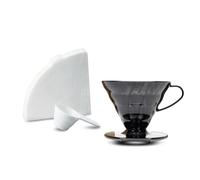 Hario VD-02-TB-EU Caffettiera, Carta Filtro, Paletta, V60, Plastica