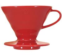 HARIO VDCR-02R V60 02 - Gocciolatore di caffè in ceramica rosso, per 1-4 tazze