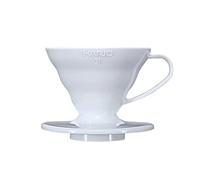 HARIO VDR-01-W V60 01 - Gocciolatore per caffè bianco trasparente per 1-2 tazze